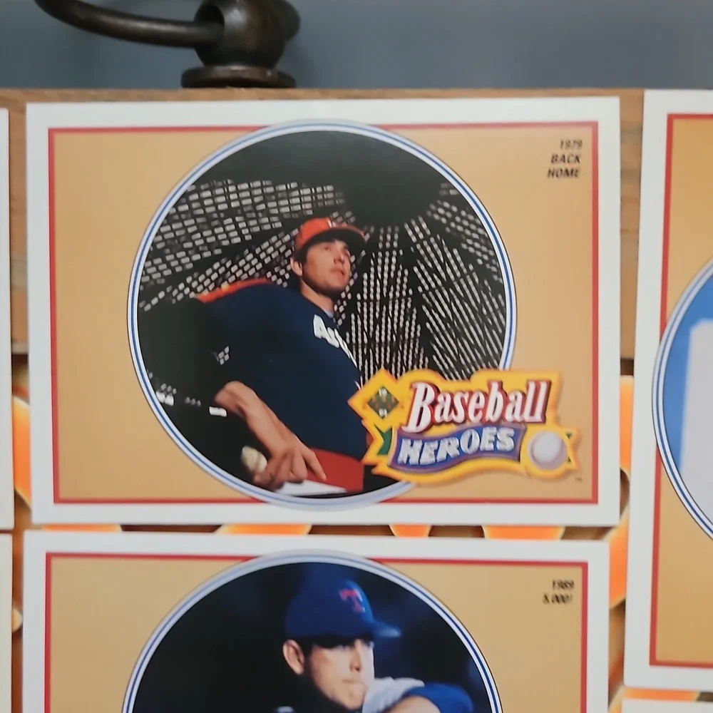1990 Upper Deck Baseball Heros Nolan Ryan cards 10-18